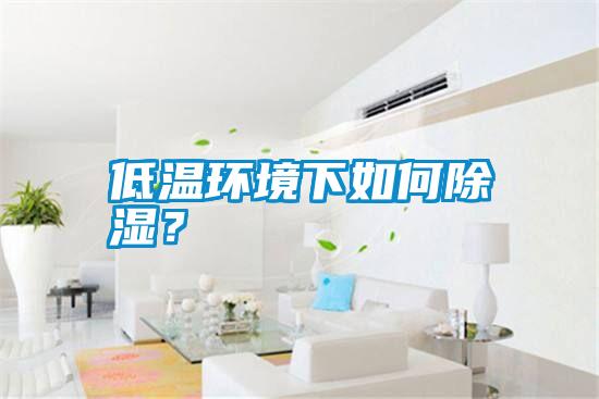 低溫環境下如何除濕？