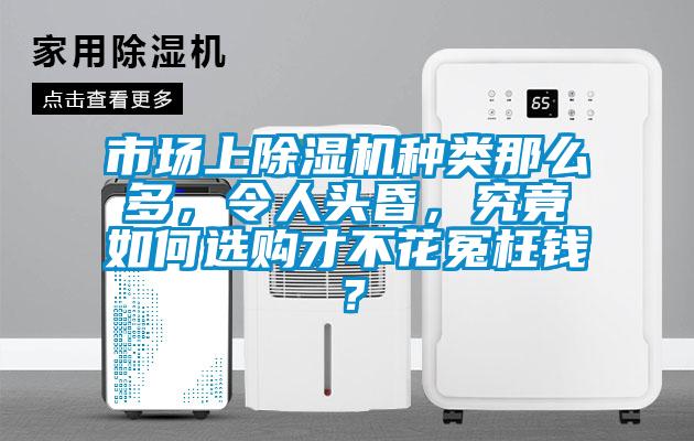 市場上除濕機種類那么多，令人頭昏，究竟如何選購才不花冤枉錢？