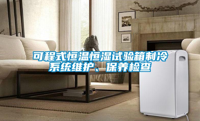 可程式恒溫恒濕試驗箱制冷系統維護、保養檢查
