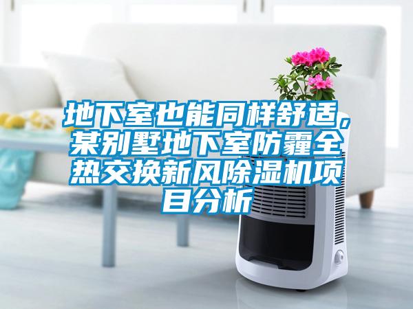 地下室也能同樣舒適，某別墅地下室防霾全熱交換新風除濕機項目分析