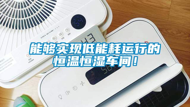 能夠實現低能耗運行的恒溫恒濕車間！
