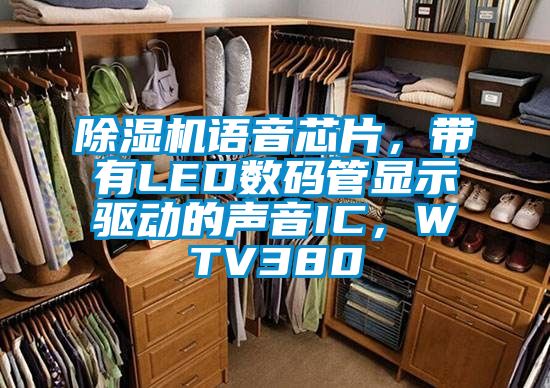 除濕機(jī)語(yǔ)音芯片，帶有LED數(shù)碼管顯示驅(qū)動(dòng)的聲音IC，WTV380